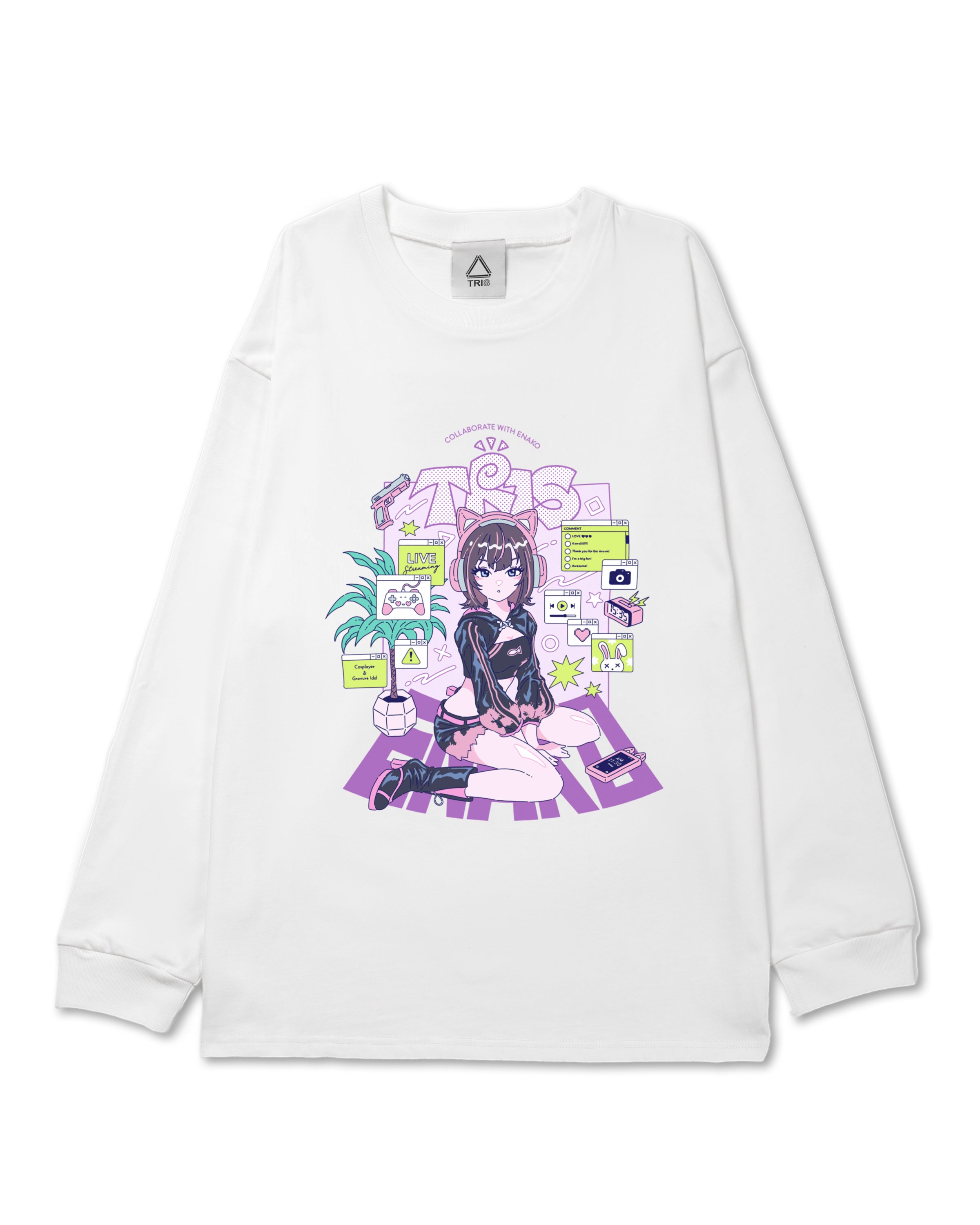 ENAKO LONG TEE / WHITE – TRIS