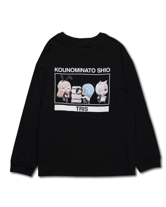 SHIO KOUNOMINATO LONG TEE / BLACK