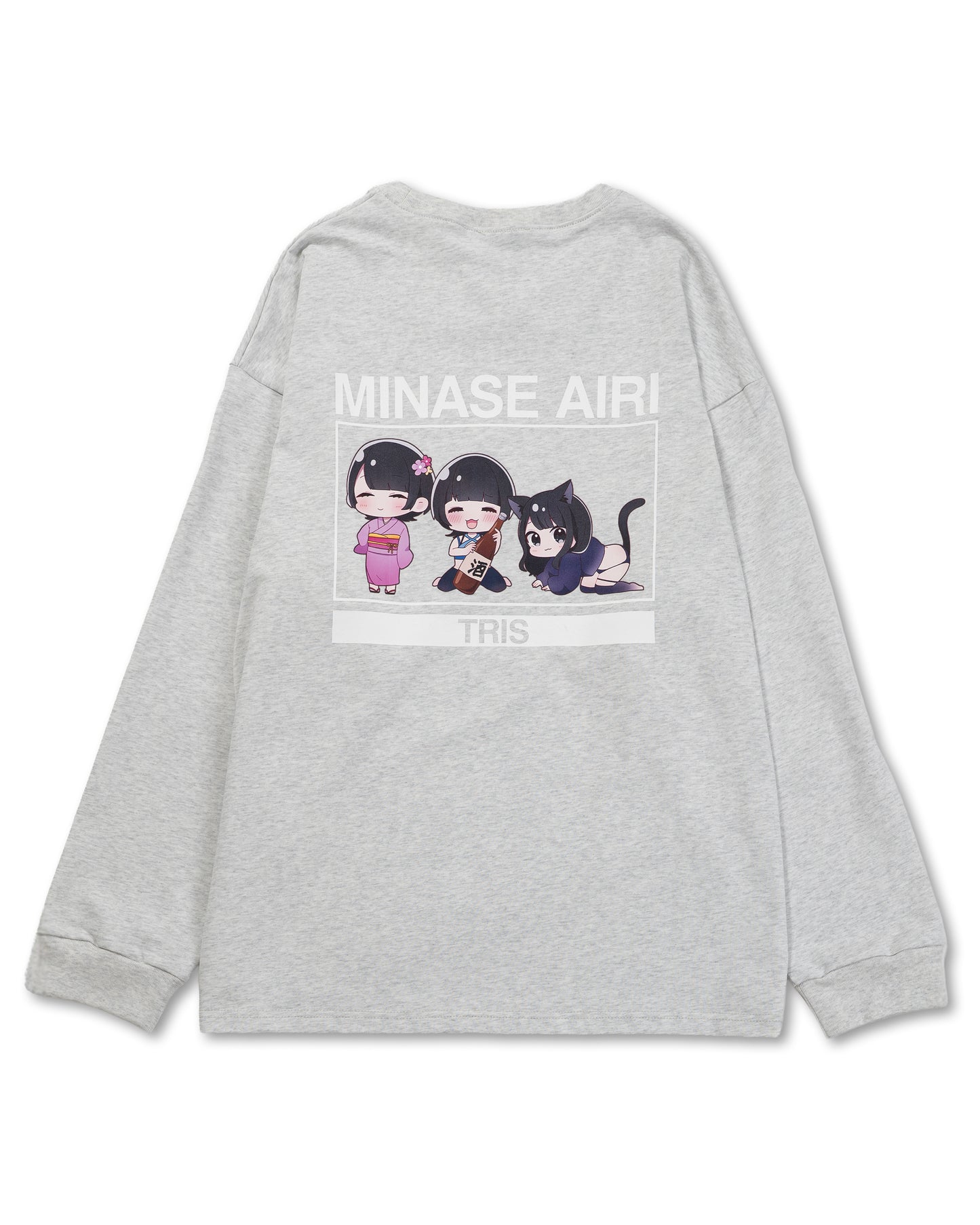 AIRI MINASE LONG TEE / GRAY