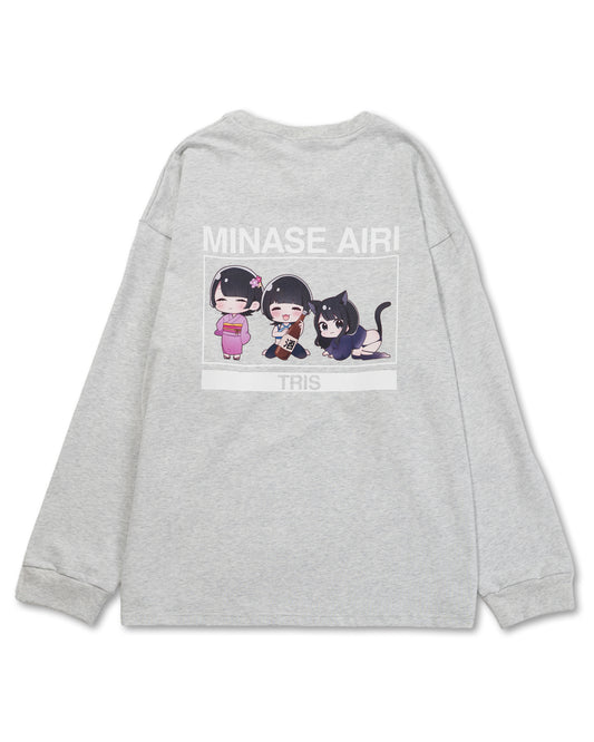 AIRI MINASE LONG TEE / GRAY
