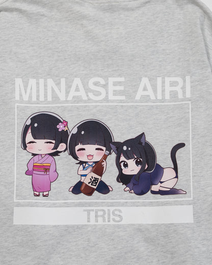 AIRI MINASE LONG TEE / GRAY