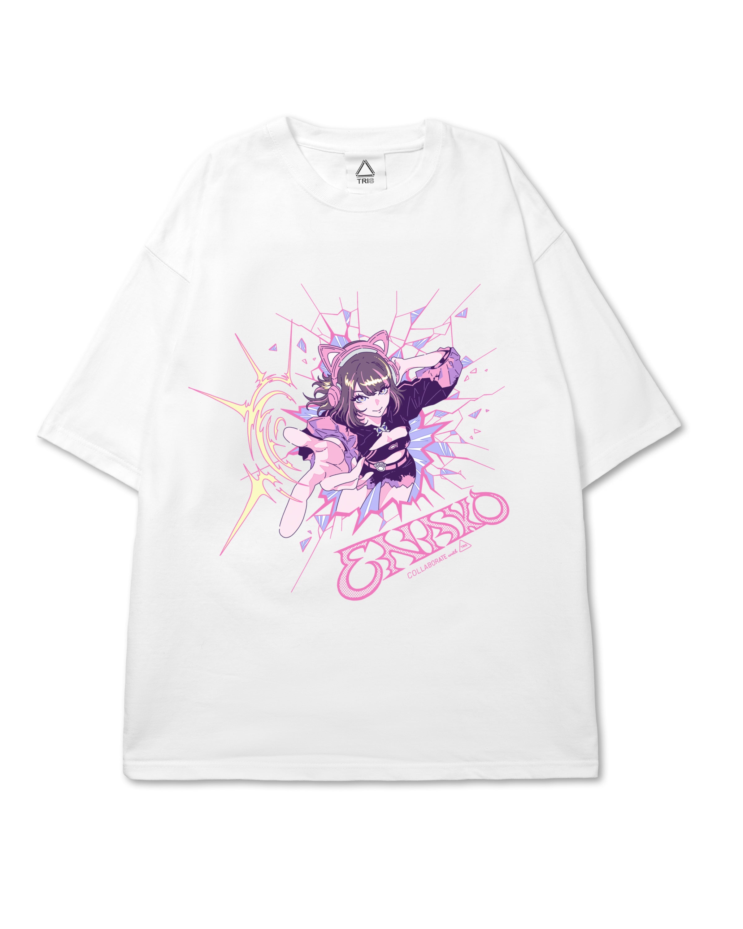 Enako Wao! Tシャツ ホワイト ENAKO TEE / WHITE – TRIS