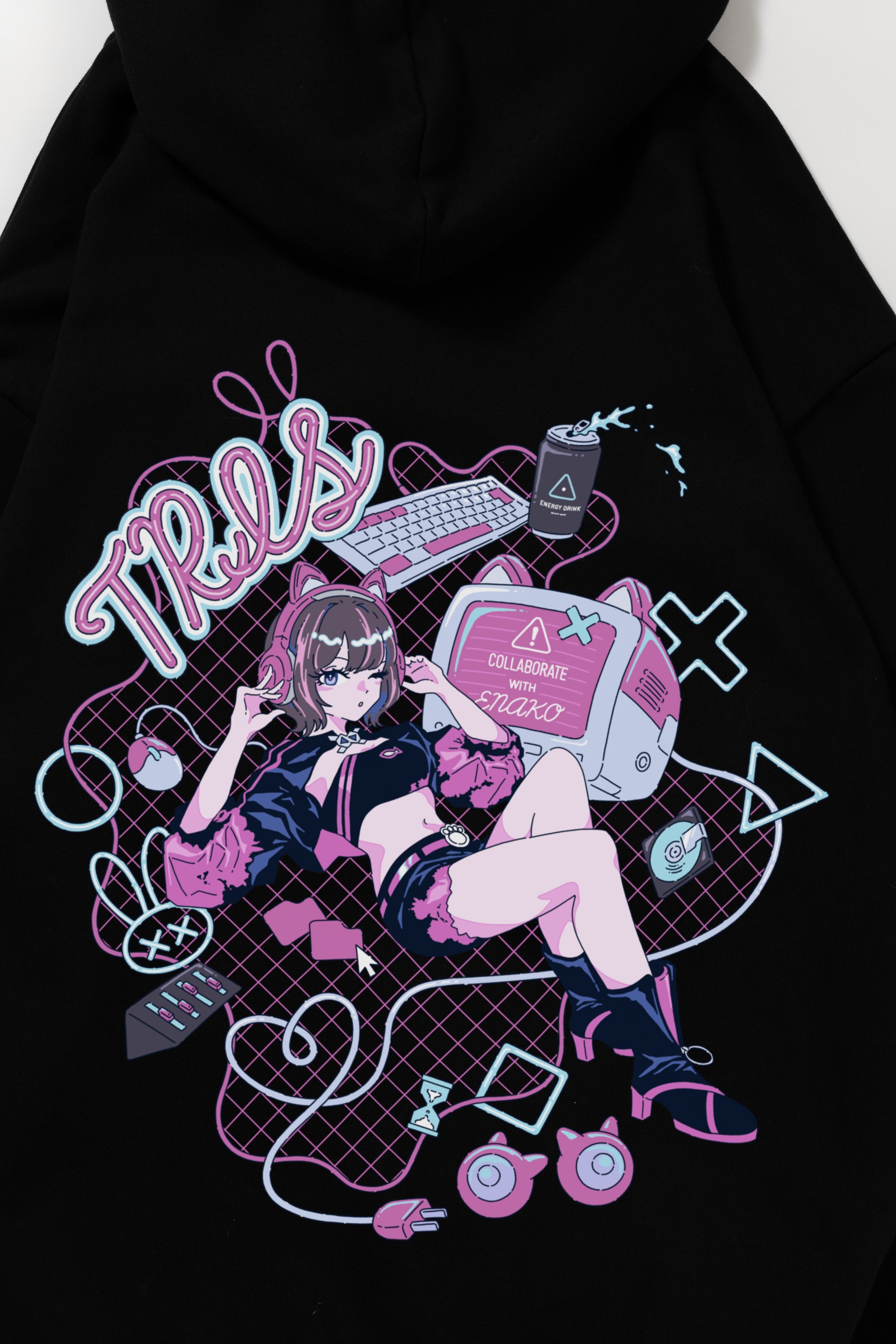 ENAKO HOODIE / BLACK – TRIS